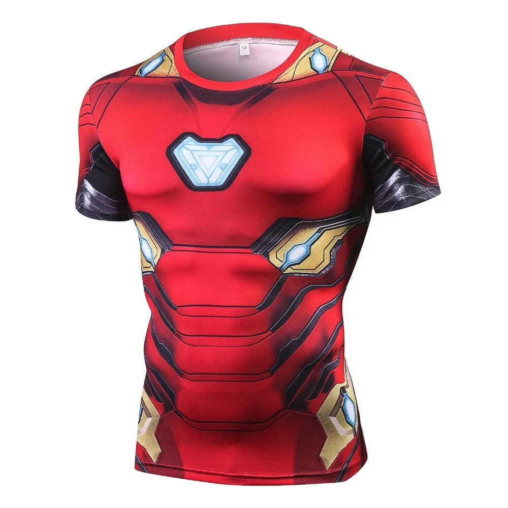 Iron Man Rash Guard/ Compression Shirt