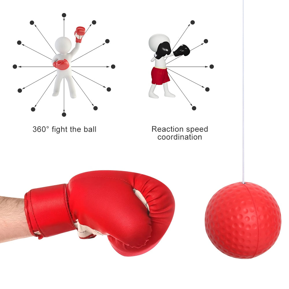 Head-mounted Speed Ball for Boxing & MMA