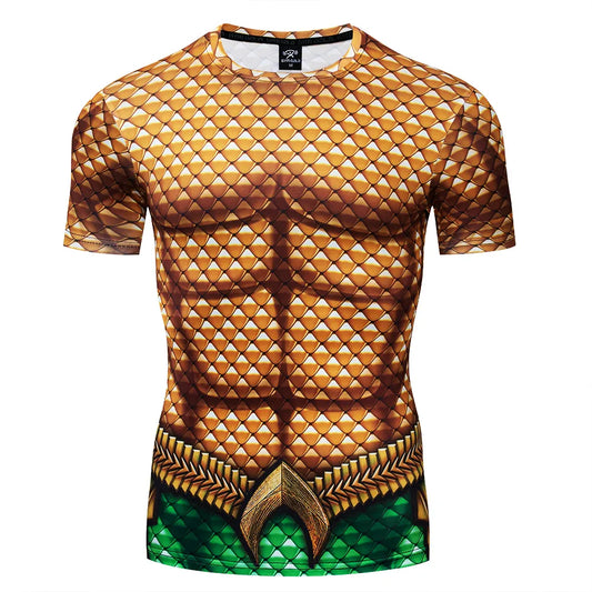 Aquaman Rash Guard/ Compression Shirt