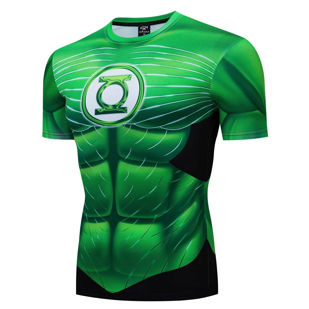 Green Lantern Rash Guard/ Compression Shirt